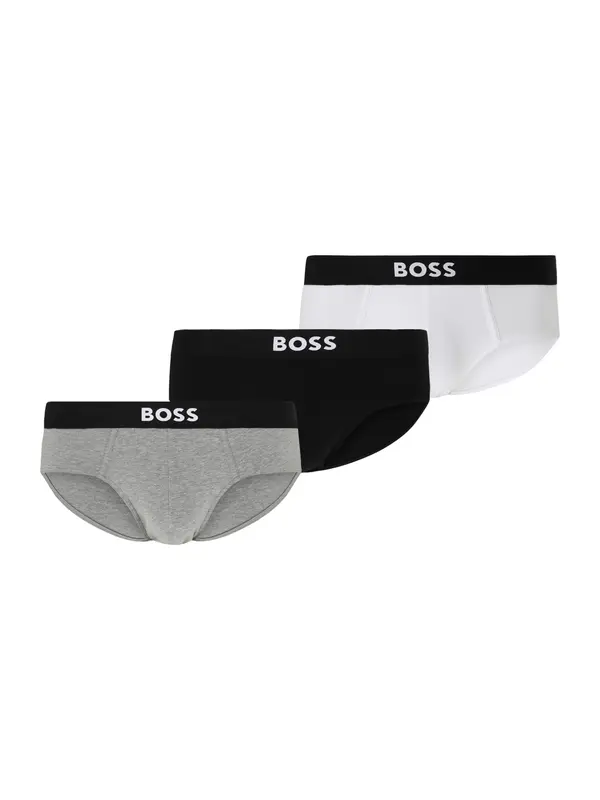 BOSS BOSS Spodnje hlačke  pegasto siva / črna / bela