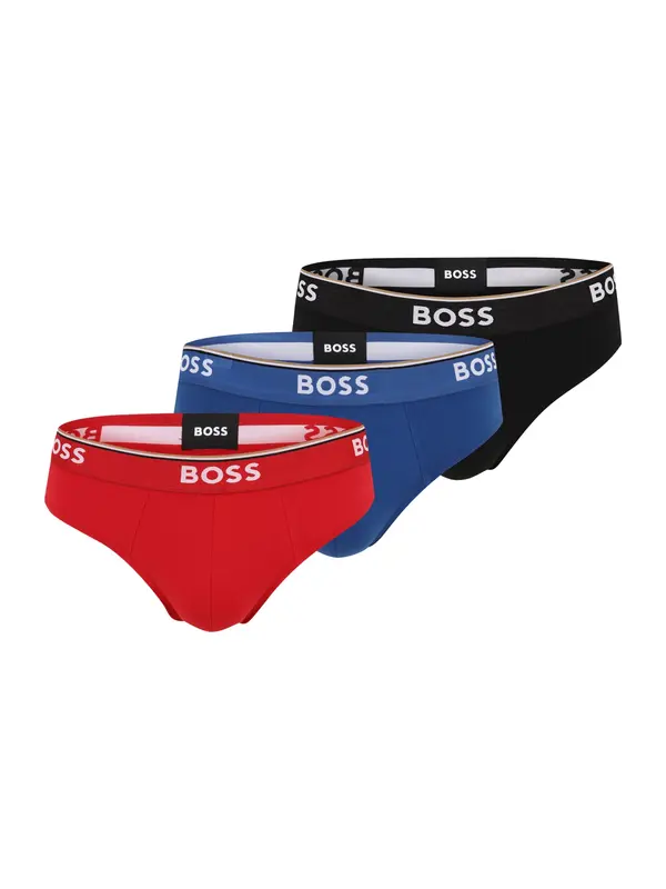 BOSS BOSS Spodnje hlačke  temno modra / češnjevo rdeča / črna / bela