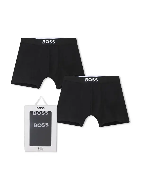 BOSS BOSS Spodnjice  črna / bela
