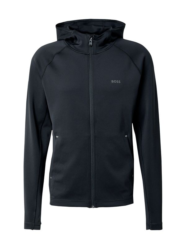 BOSS BOSS Športna jopa na zadrgo 'Sicon Active'  siva / črna