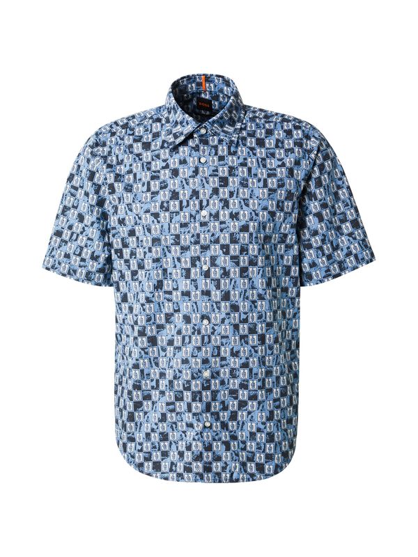 BOSS BOSS Srajca 'Rash_2_M'  marine / golobje modra / bela