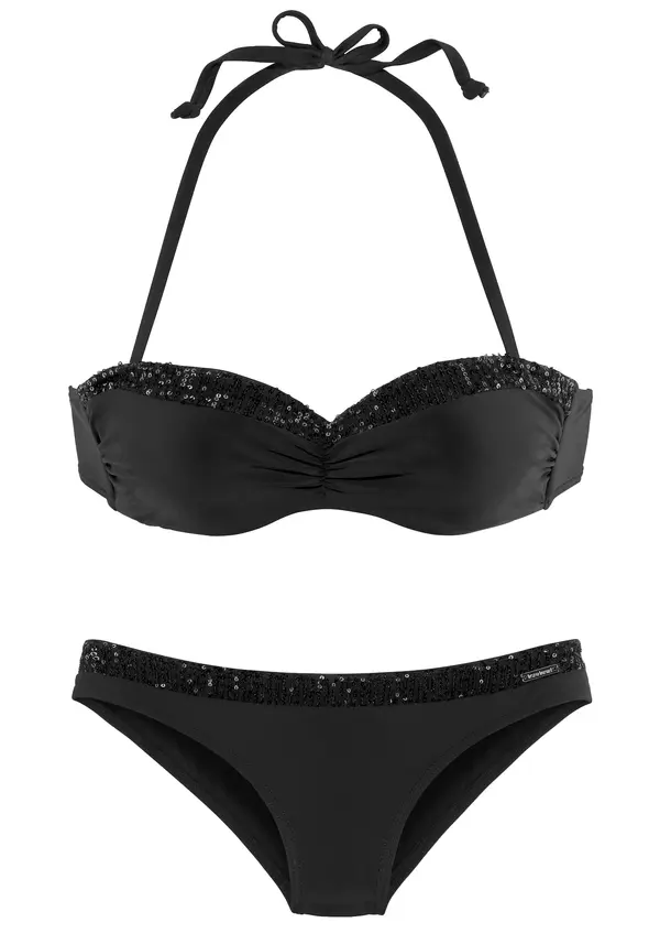 Bruno Banani Bruno Banani Bikini  črna / srebrna