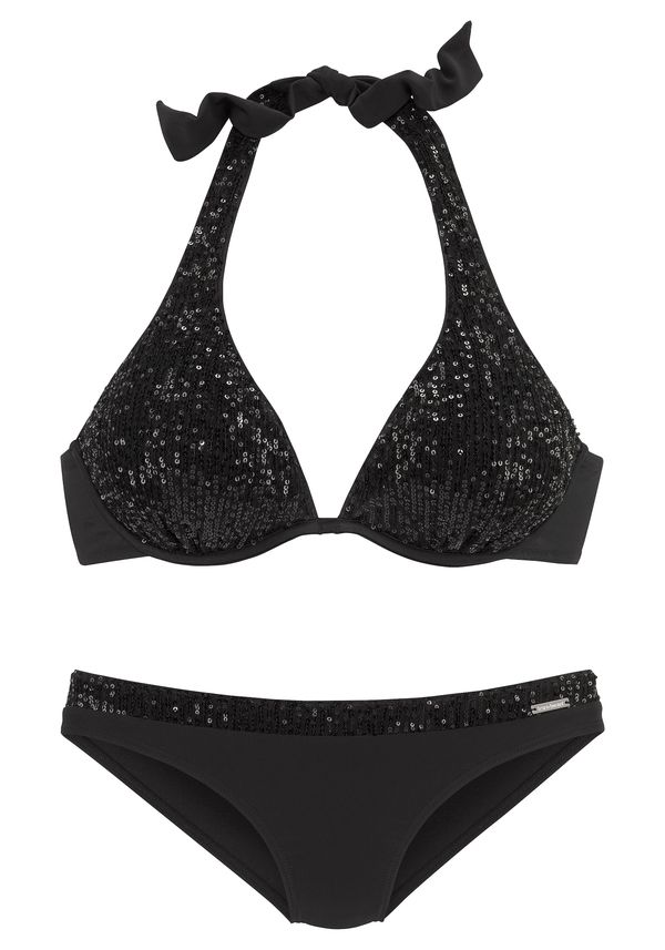 BRUNO BANANI BRUNO BANANI Bikini  črna / srebrna