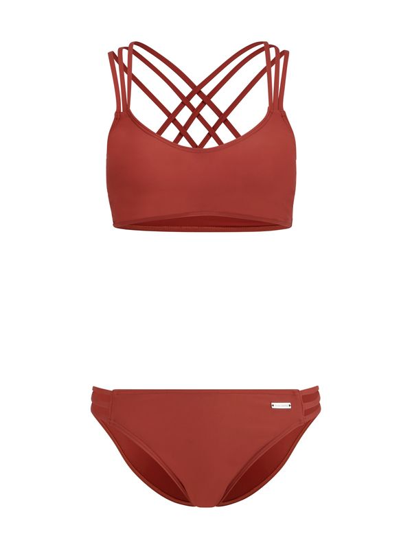 BRUNO BANANI BRUNO BANANI Bikini  rjava / temno rdeča