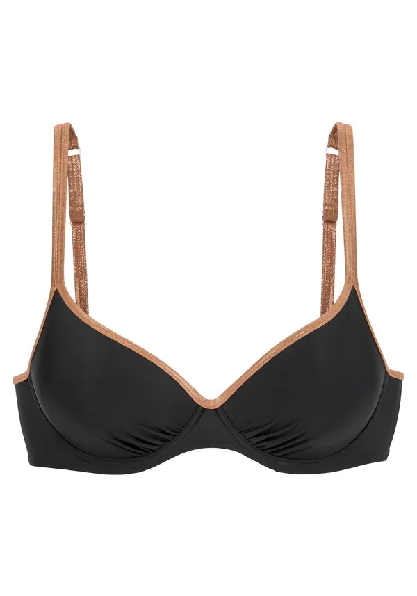 Bruno Banani Bruno Banani Bikini zgornji del  rjasto rjava / črna