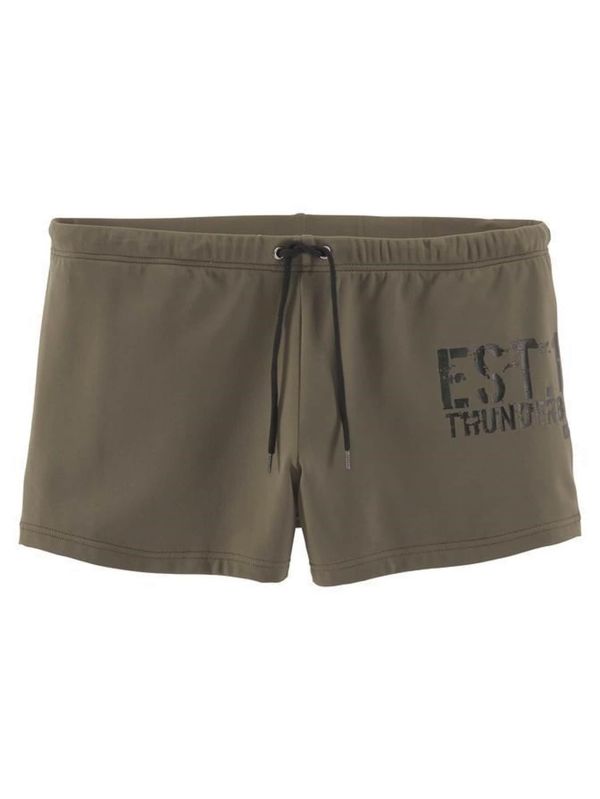 BRUNO BANANI BRUNO BANANI Kratke kopalne hlače  kaki / črna