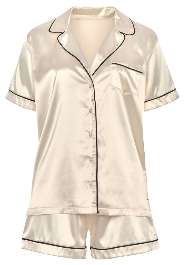 BRUNO BANANI BRUNO BANANI Pižama  kremna / črna