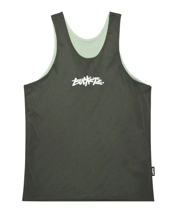 Bucketz Bucketz Funkcionalna majica  oliva / meta / bela