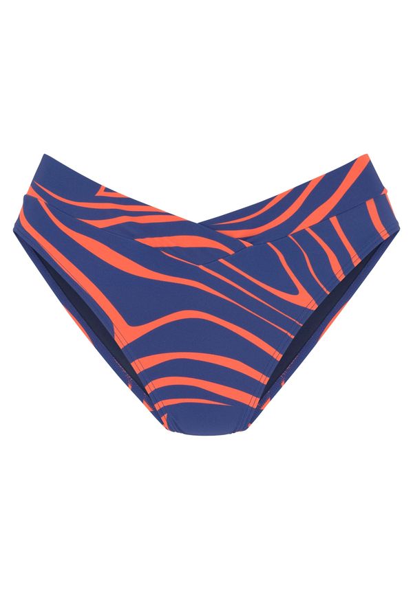 BUFFALO BUFFALO Bikini hlačke 'Dune'  modra / oranžna