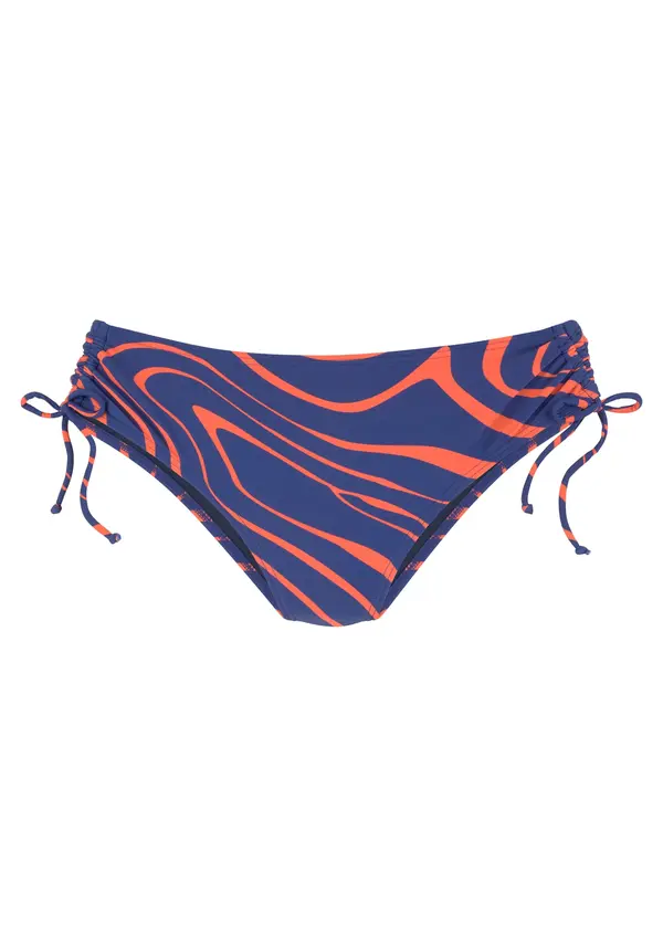 BUFFALO BUFFALO Bikini hlačke  temno modra / oranžna