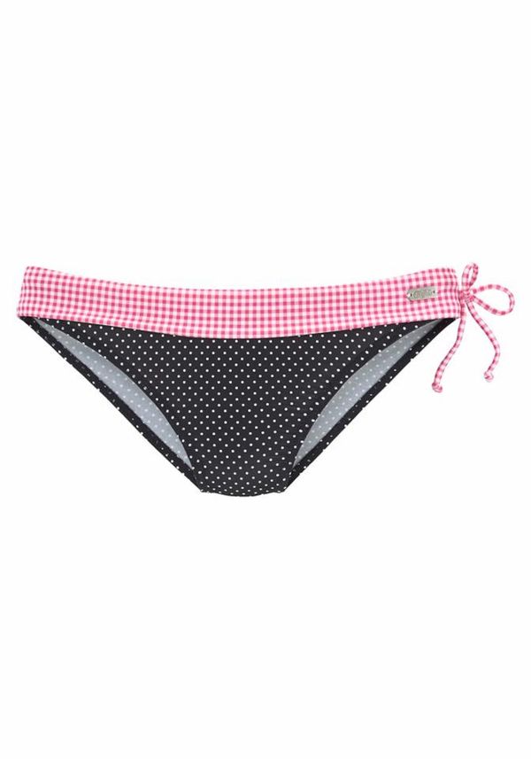 BUFFALO BUFFALO Bikini hlačke 'Vichy'  roza / črna