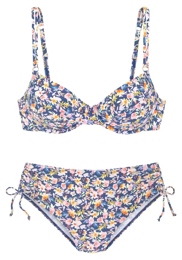 BUFFALO BUFFALO Bikini  mornarska / rumena / roza