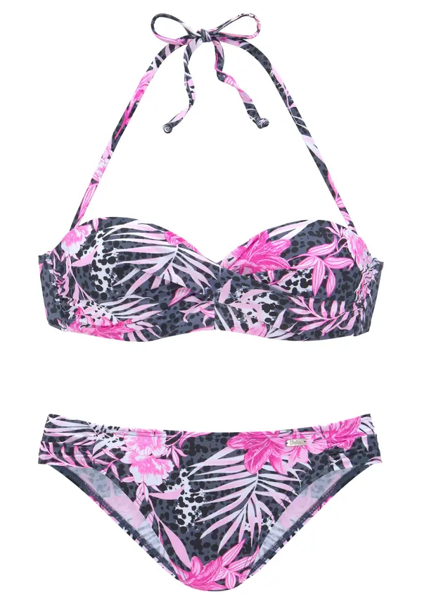 BUFFALO BUFFALO Bikini  siva / svetlo roza / črna / bela