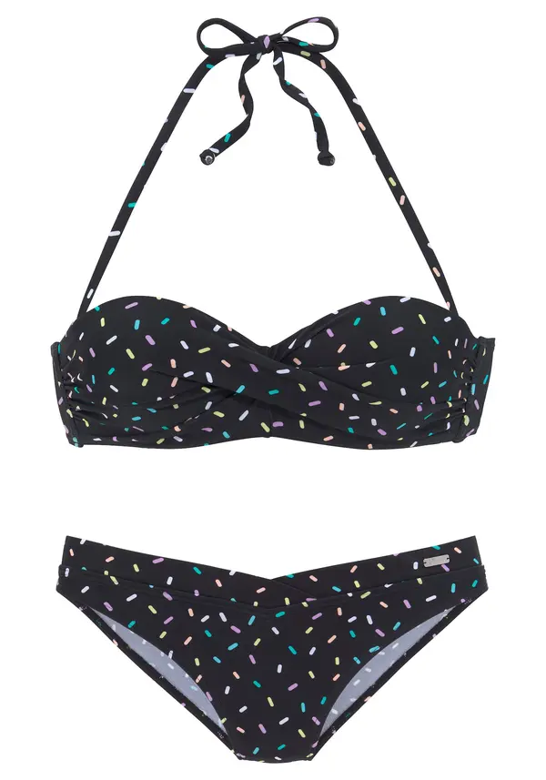 BUFFALO BUFFALO Bikini  svetlo rumena / lila / svetlo oranžna / črna
