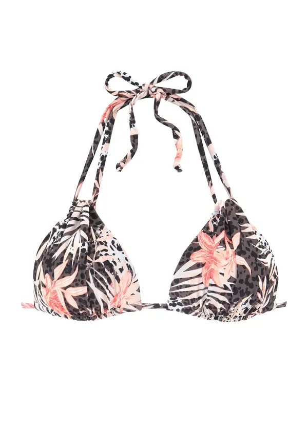 BUFFALO BUFFALO Bikini zgornji del  čokolada / roza / črna / bela