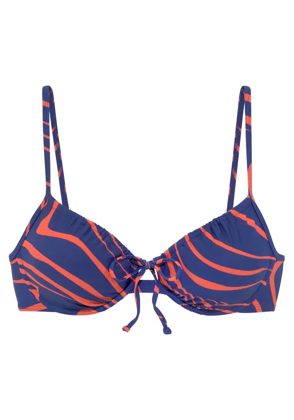 BUFFALO BUFFALO Bikini zgornji del 'Dune'  modra / oranžna
