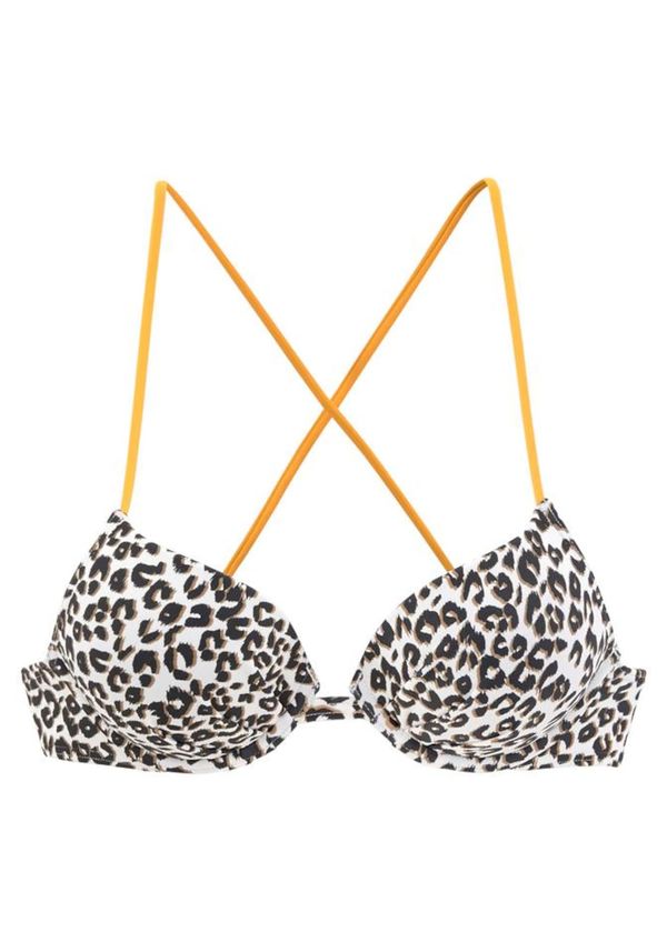 Buffalo BUFFALO Bikini zgornji del 'Kitty'  rjava / rumena / bela