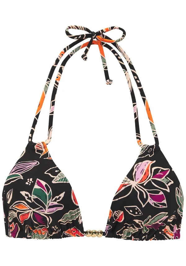BUFFALO BUFFALO Bikini zgornji del  kremna / zelena / oranžna / črna