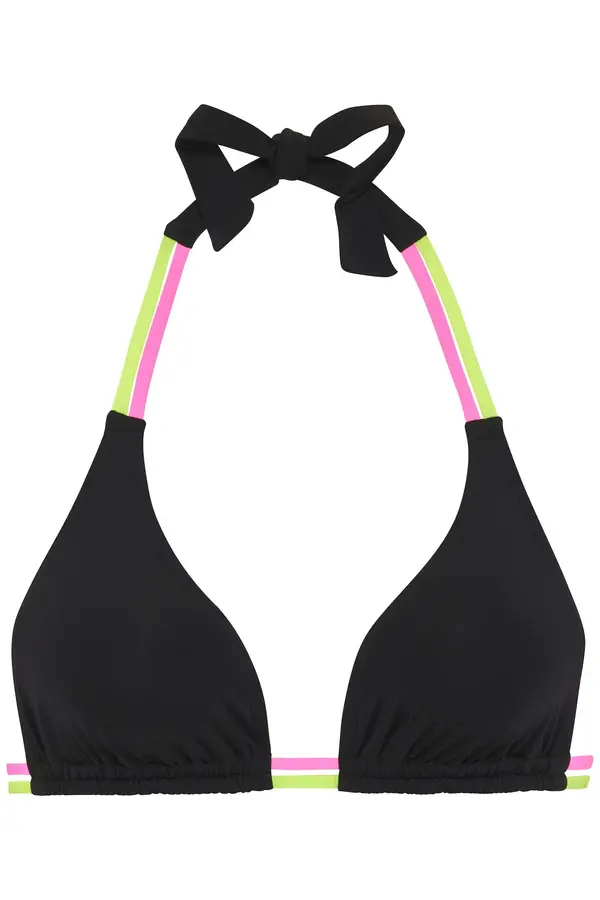 BUFFALO BUFFALO Bikini zgornji del  neonsko rumena / neonsko roza / črna