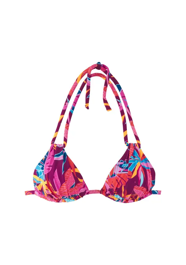 BUFFALO BUFFALO Bikini zgornji del  rumena / jagoda / fuksija / rdeča