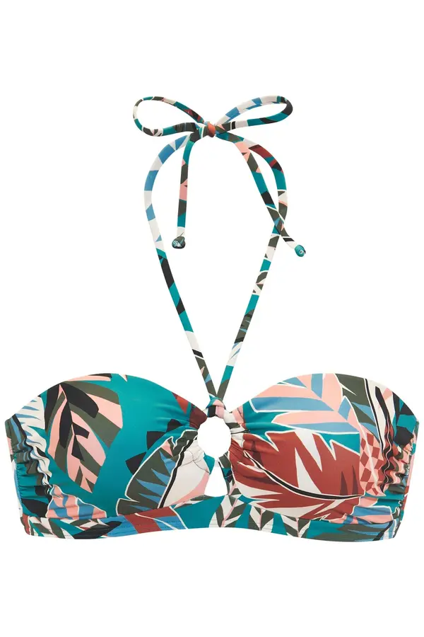 BUFFALO BUFFALO Bikini zgornji del  voda / roza / burgund / črna