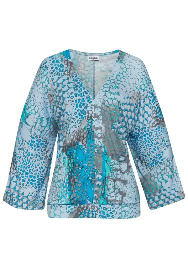 BUFFALO BUFFALO Bluza  modra / svetlo modra / temno siva