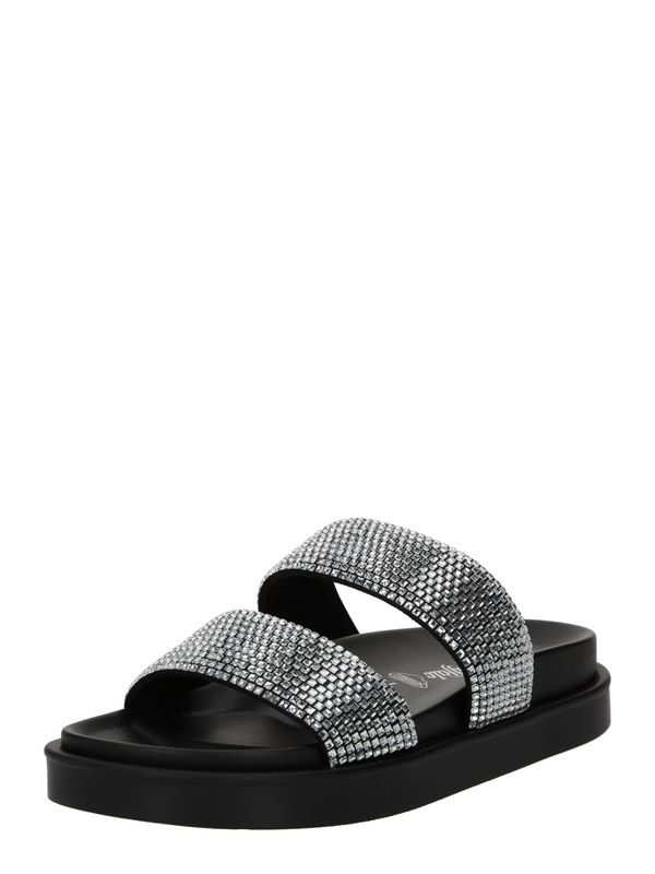 BUFFALO BUFFALO Nizki natikači  črna / srebrna