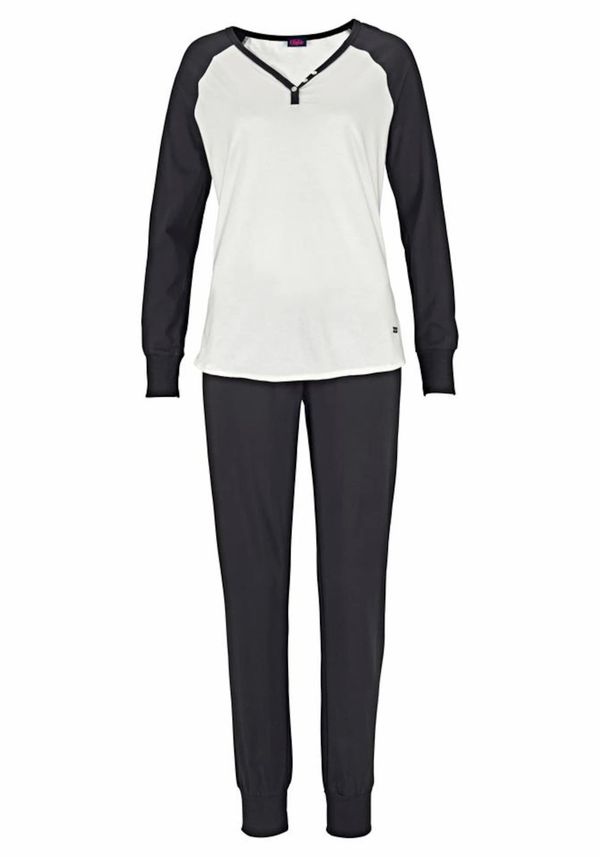 BUFFALO BUFFALO Pižama  nočno modra / bela