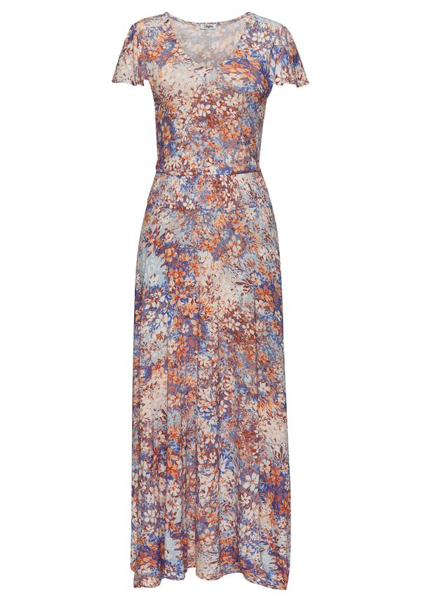 BUFFALO BUFFALO Poletna obleka  modra / svetlo modra / rjava / oranžna