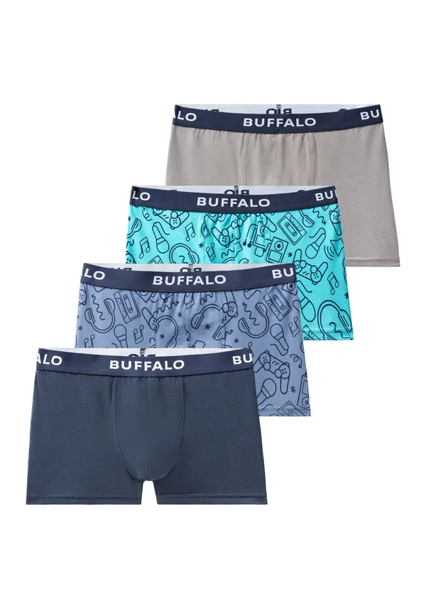 BUFFALO BUFFALO Spodnjice  mornarska / svetlo modra / siva / črna