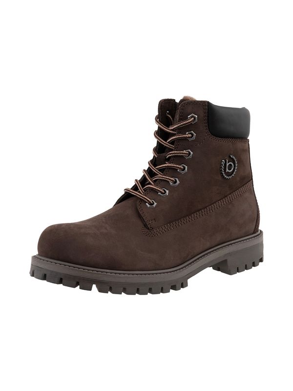 bugatti bugatti Gležnarji z vezalkami  rjava