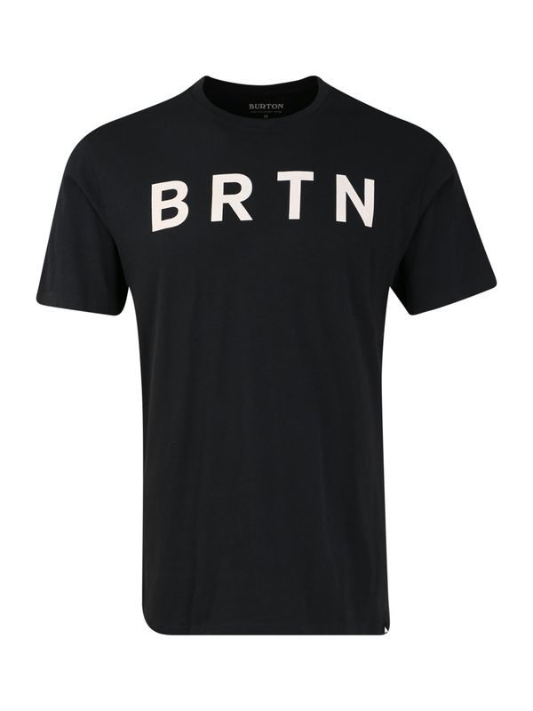 BURTON BURTON Funkcionalna majica 'Men's BRTN Organic Short Sleeve T Shirt'  črna / bela