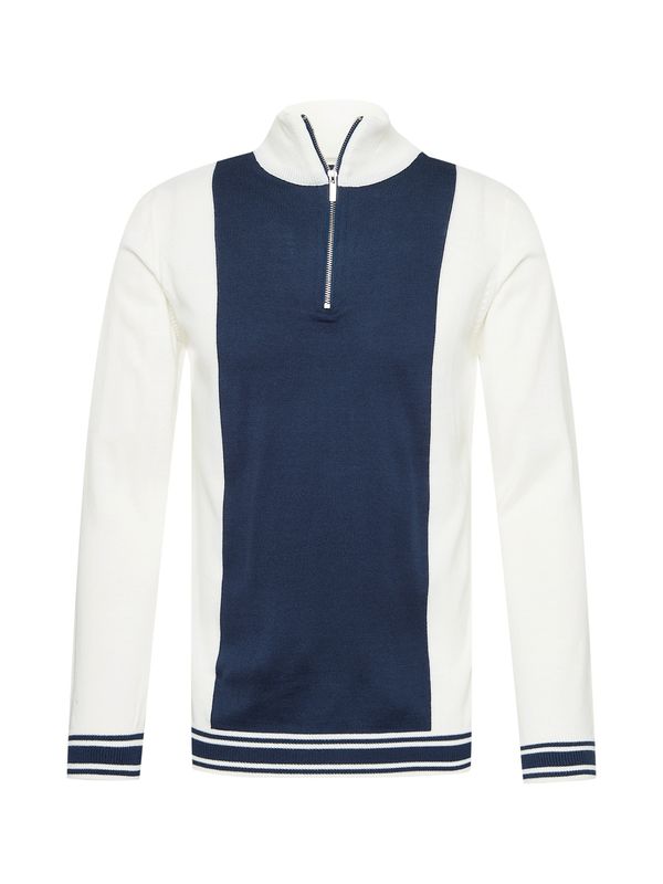 BURTON MENSWEAR LONDON BURTON MENSWEAR LONDON Pulover  mornarska / bela