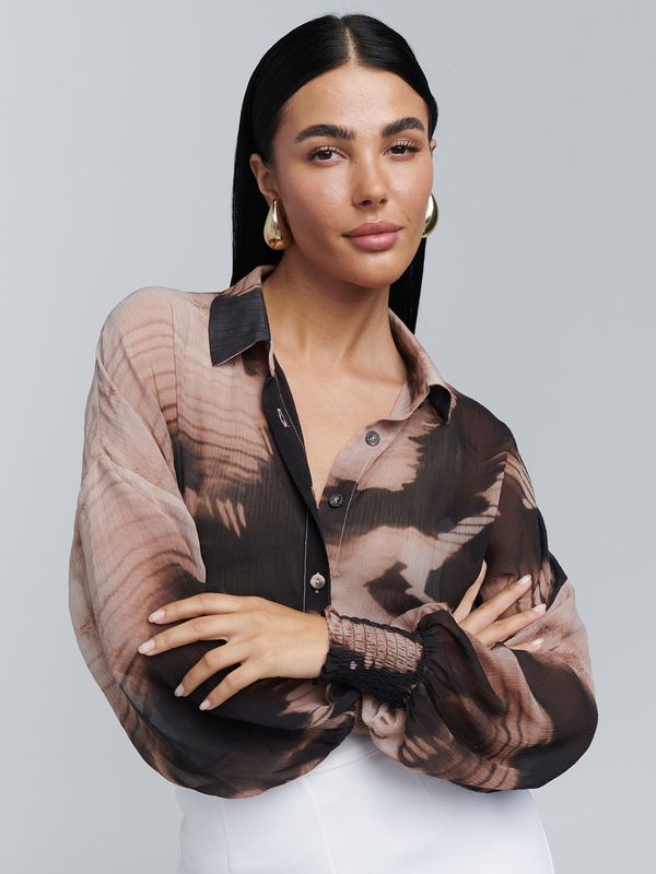 BWLDR BWLDR Bluza 'NADIA'  bež / rjava