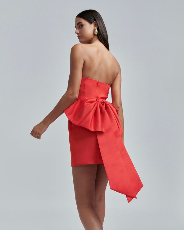 BWLDR BWLDR Koktejl obleka 'Bowe'  rdeča