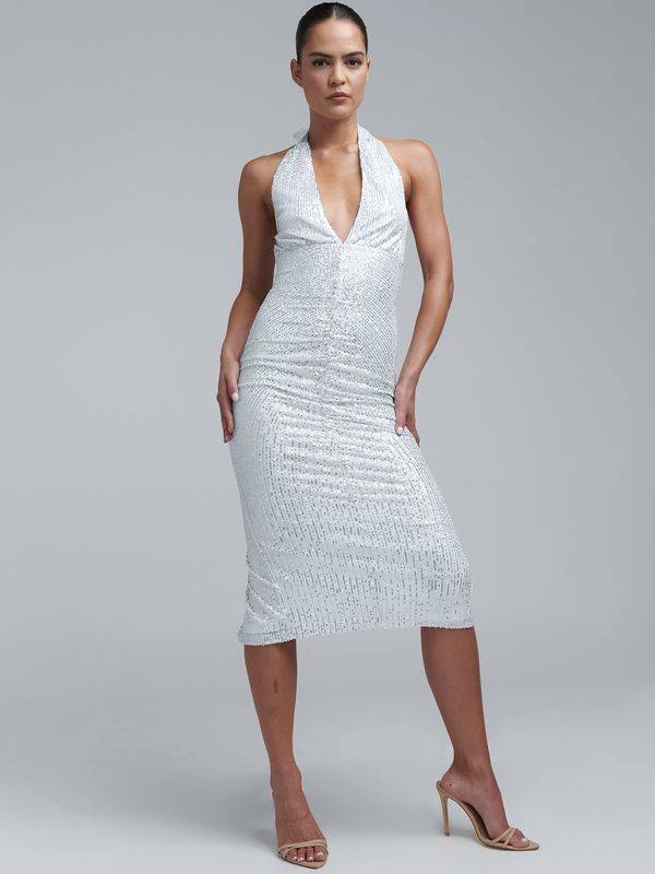 BWLDR BWLDR Koktejl obleka 'Brylee'  bela