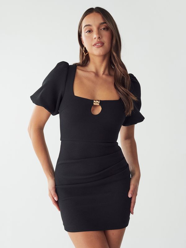 BWLDR BWLDR Koktejl obleka 'GOLDIE '  črna