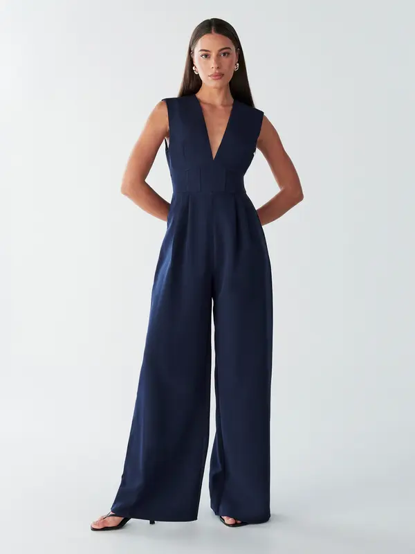 BWLDR BWLDR Kombinezon 'ROMANCE JUMPSUIT'  mornarska