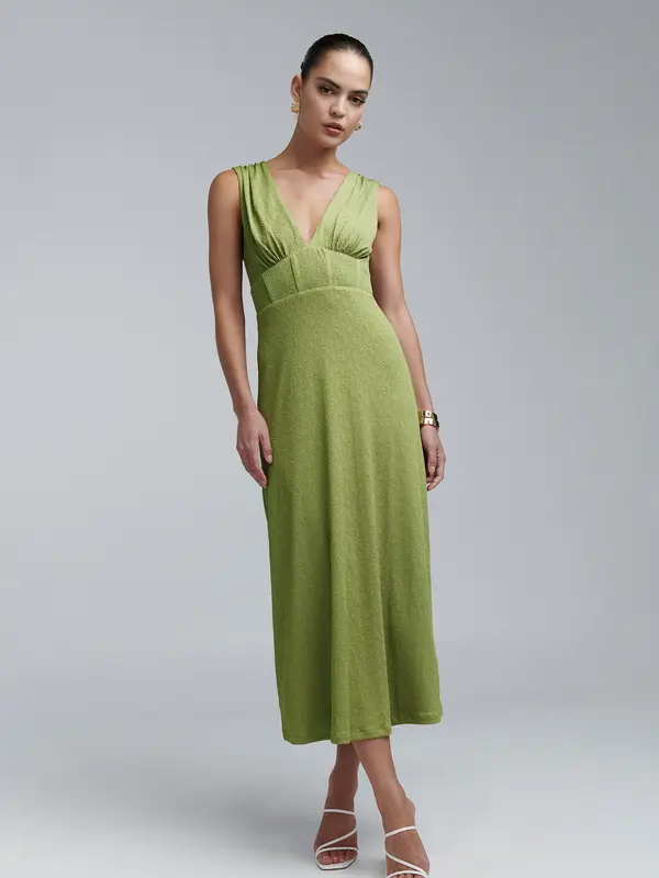 BWLDR BWLDR Obleka 'CAMILE DRESS'  oliva