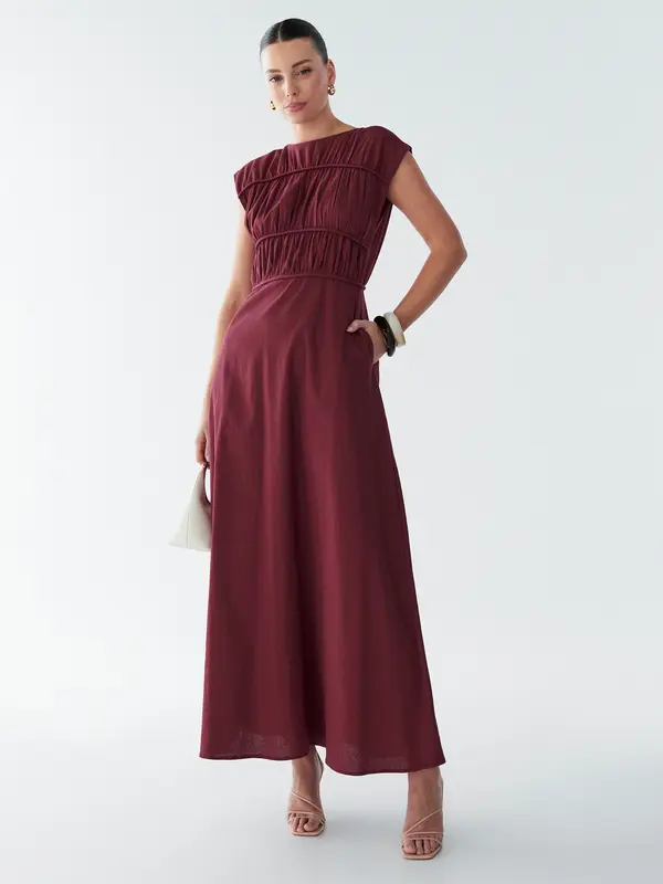BWLDR BWLDR Obleka 'Eden'  bordo