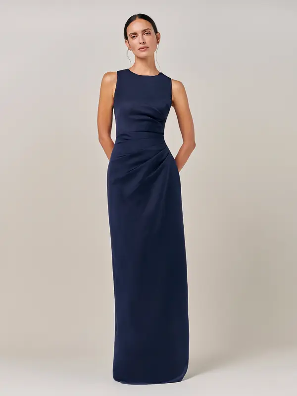 BWLDR BWLDR Obleka 'ESTRELLA GOWN'  mornarska
