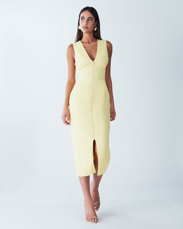 BWLDR BWLDR Obleka 'Fran'  pastelno rumena