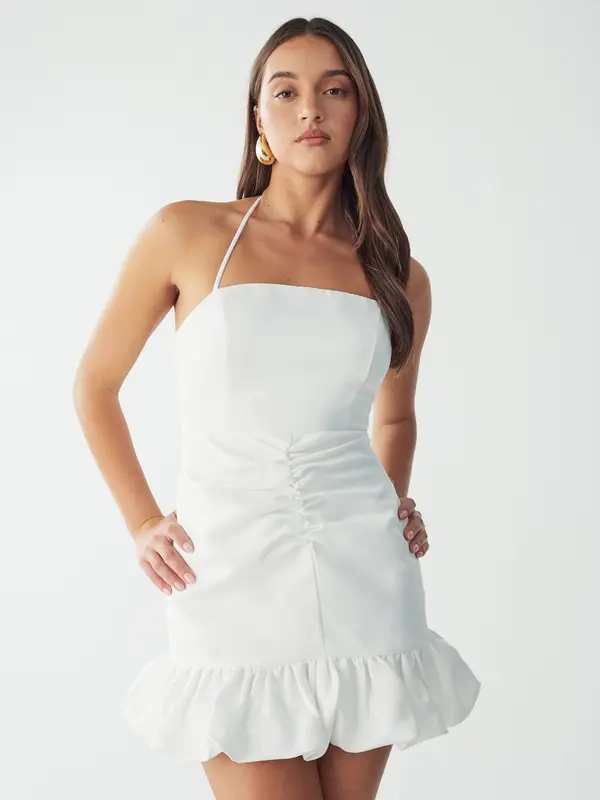 BWLDR BWLDR Obleka 'LAIA MINI DRESS'  bela