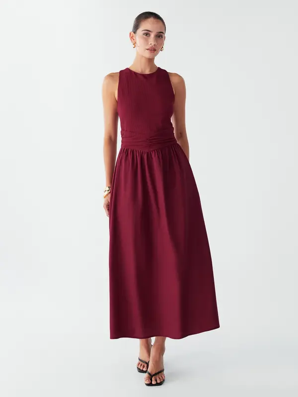 BWLDR BWLDR Obleka 'Linda'  bordo