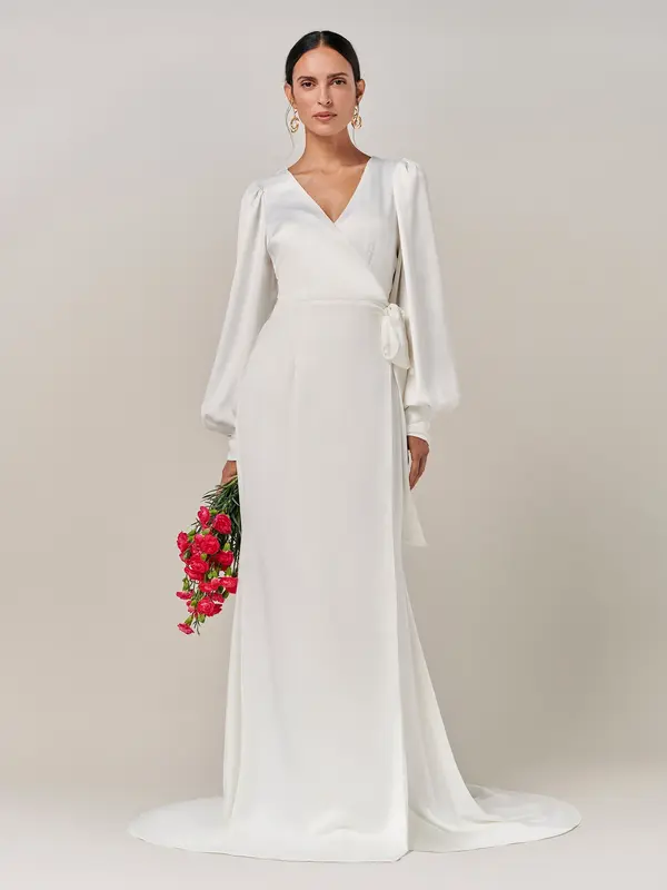 BWLDR BWLDR Obleka 'RIVER GOWN'  bela