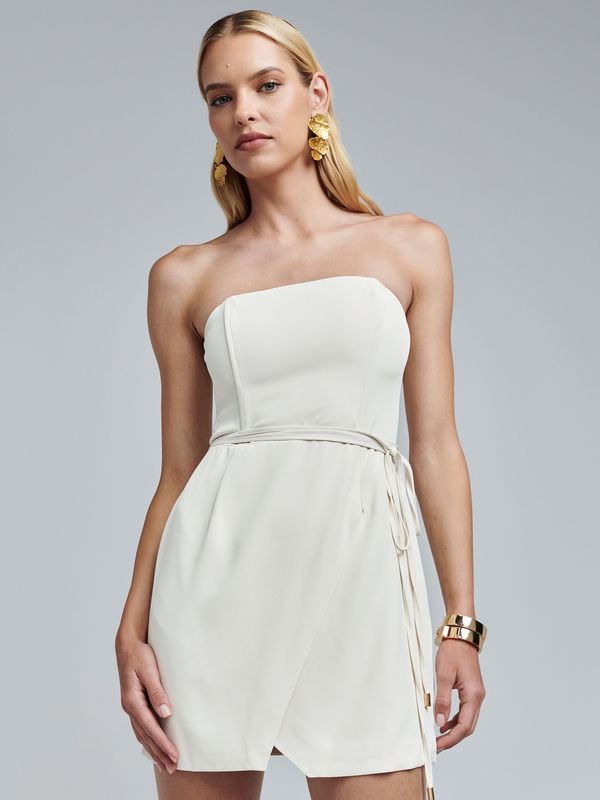 BWLDR BWLDR Obleka 'Tyran'  svetlo bež / zlata