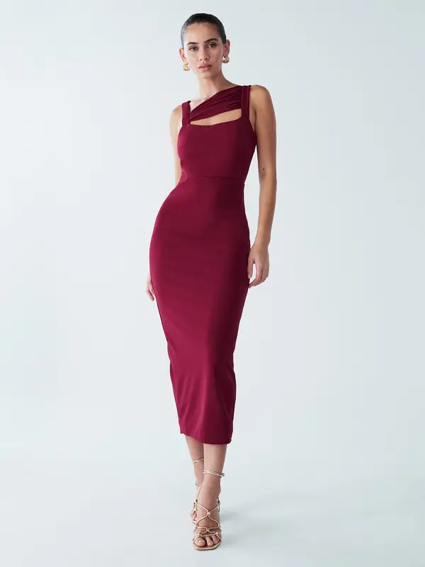 BWLDR BWLDR Obleka 'WALKIN'  burgund