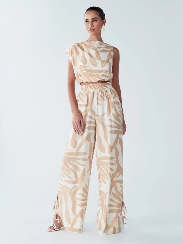 BWLDR BWLDR Top 'Alisa'  kamela / off-bela