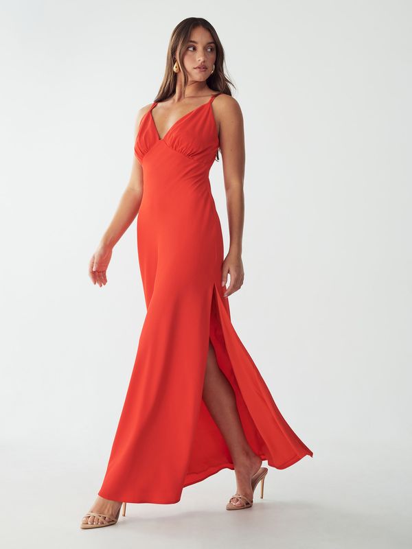 BWLDR BWLDR Večerna obleka 'AVONLEA'  neonsko oranžna