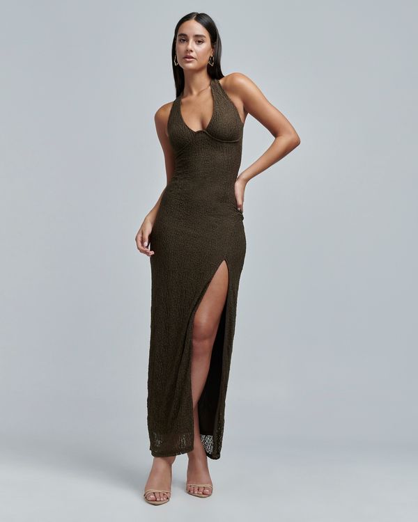 BWLDR BWLDR Večerna obleka 'Colbie'  umbra